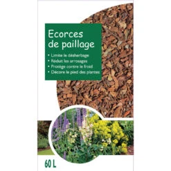 Solab Soin Des Plantes Magasin 39 Paillage D'écorces De Pin Calibre 10/25 Mm - Sac De 60 Litres