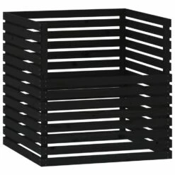 Solab Soin Des Plantes Magasin 37 VIDAXL Composteur Noir 100x100x102 Cm Bois Massif De Pin